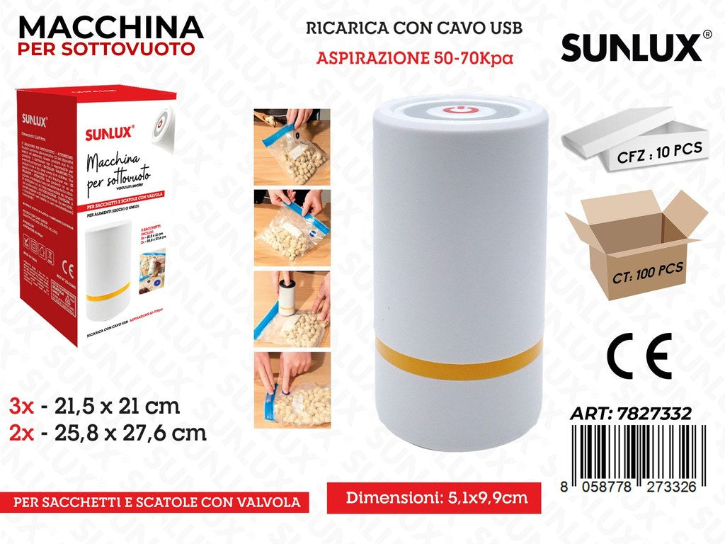 Sunlux Macchina Sottovuoto 5.1*9.9CM
