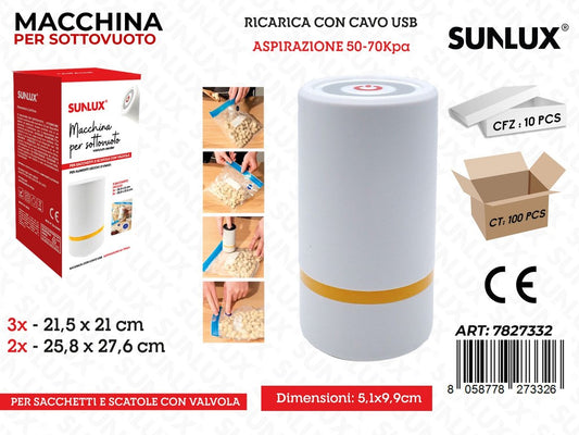 Sunlux Macchina Sottovuoto 5.1*9.9CM