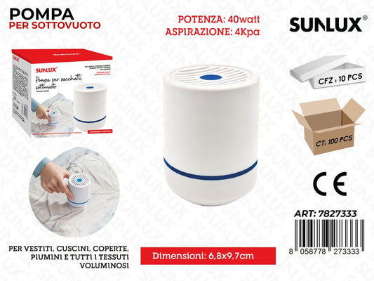 Sunlux Pompa Sottovuoto 6.8*9.7CM