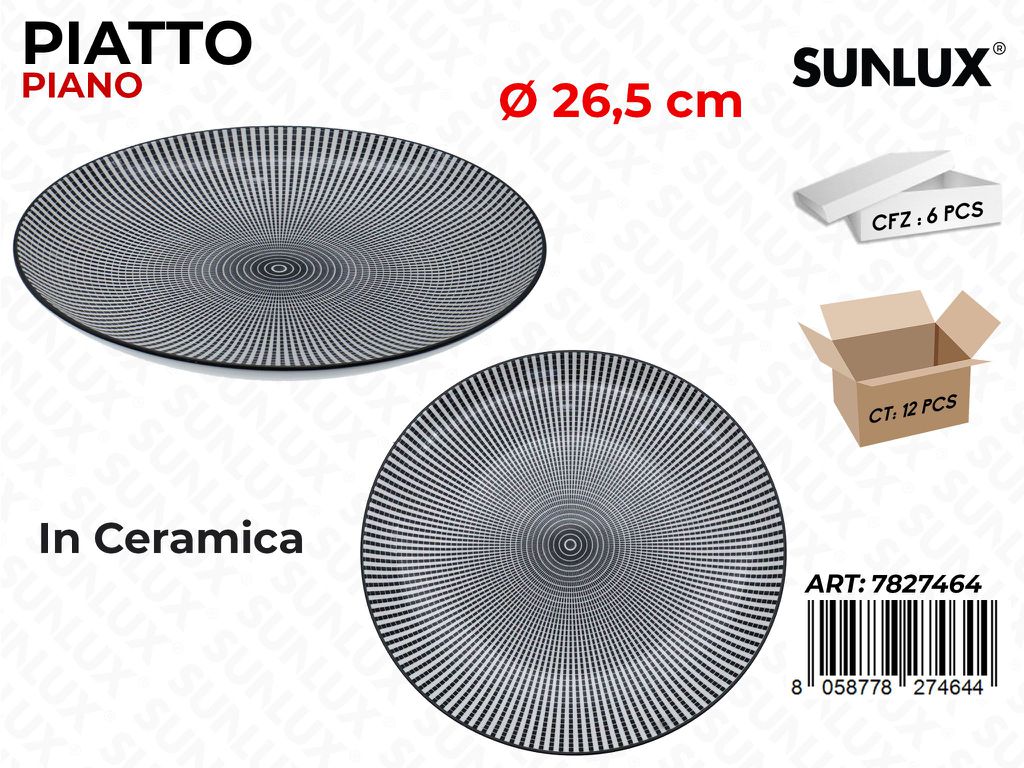 Sunlux Piatto Piano D.26.5CM