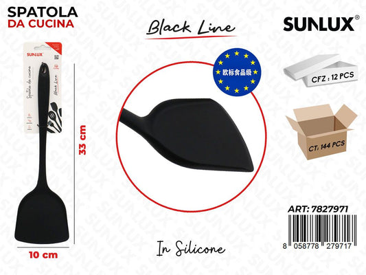 Sunlux Black L. Spatola Cucina Silicone 10*33CM