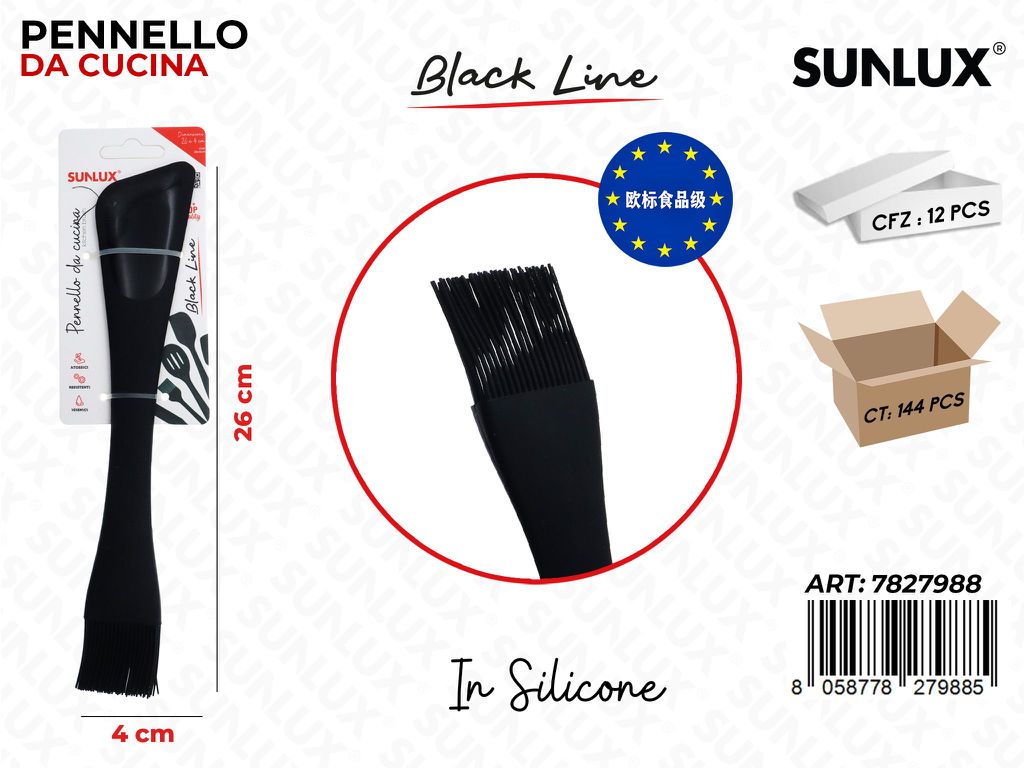 Sunlux Black L. Pennello da Cucina Silic. 4*26CM