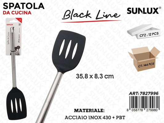 Sunlux Spatola Black Line Inox 430 35.8*8.3CM