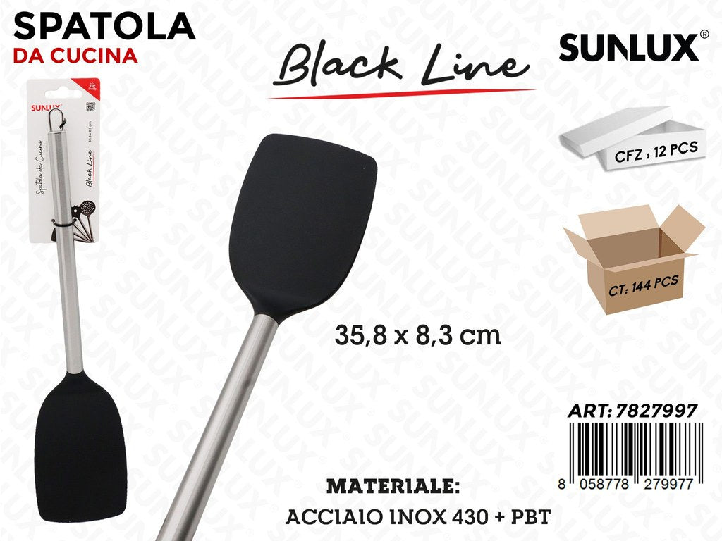 Sunlux Spatola Black Line Inox 430 35.8*8.3CM