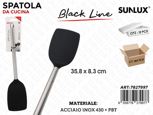 Sunlux Spatola Black Line Inox 430 35.8*8.3CM