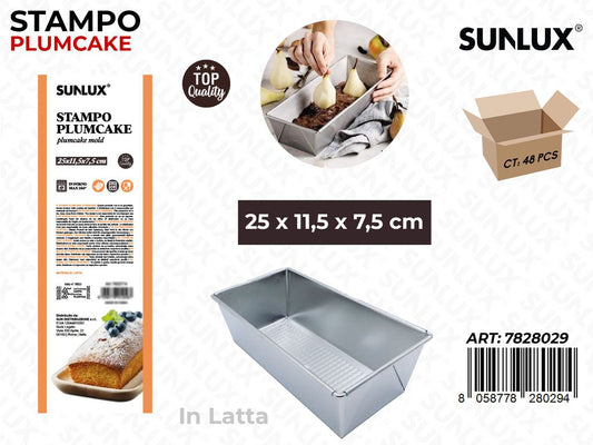 Sunlux Stampo Plumcake in Latta 25*11.5*7.5CM