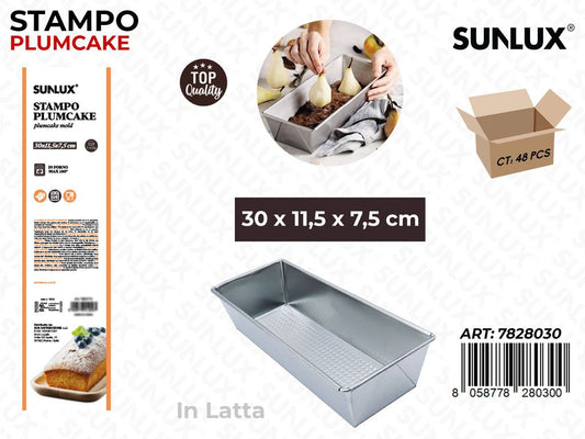 Sunlux Stampo Plumcake in Latta 30*11.5*7.5CM