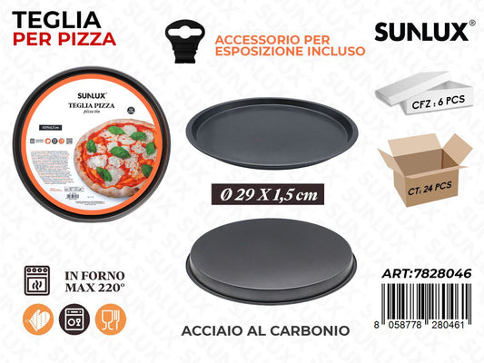 Sunlux Teglia Pizza Acc. al Carbonio D.29*1.5CM