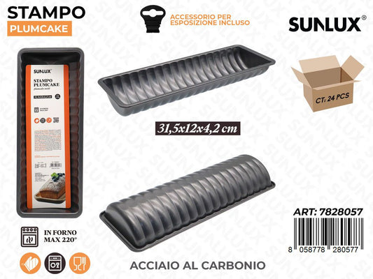 Sunlux Stampo Plumcake Acc. al Carbonio 31.5*12*4.2CM