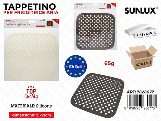 Sunlux Tappetino Friggitrice Ad Aria Silic. 65G 21*21CM Ass.