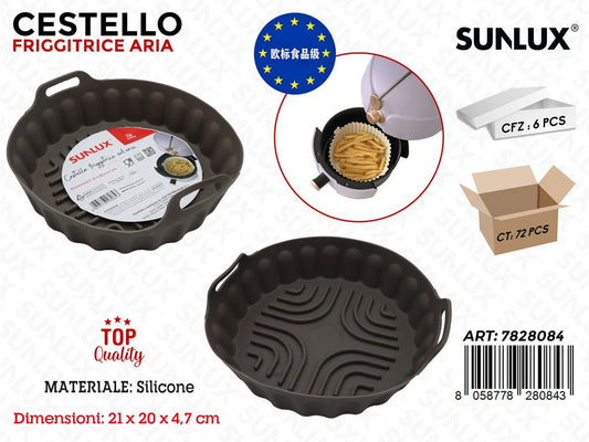 Sunlux Cestello Friggitrice Ad Aria Silic. 21*20*4.7CM
