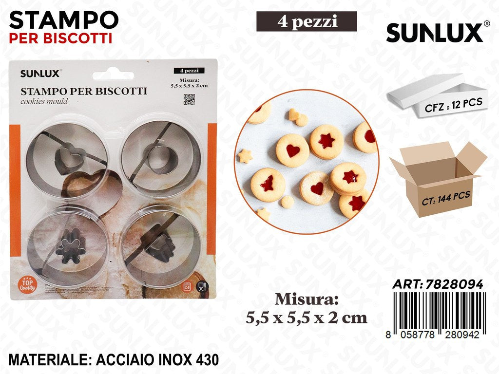 Sunlux Stampo Biscotti Acc. 430 5,5*5,5*2CM