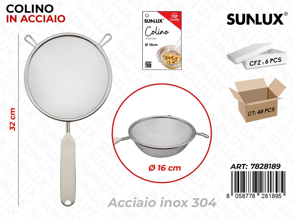 Sunlux Colino Acc.inox 304 D.16CM
