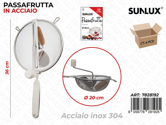 Sunlux Passafrutta Acc.inox 304 D.20CM