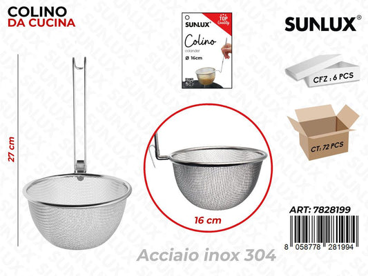 Sunlux Colino Cucina in Acciaio 304 27*16CM