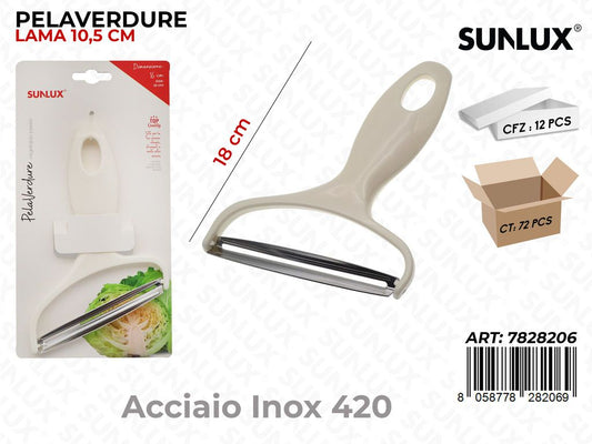 Sunlux Pelaverdure Acciaio 420 18CM