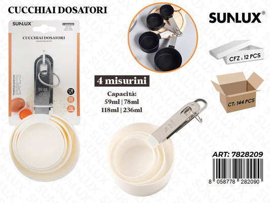 Sunlux Cucchiai Dosatori 4MISURINI Pz da 12