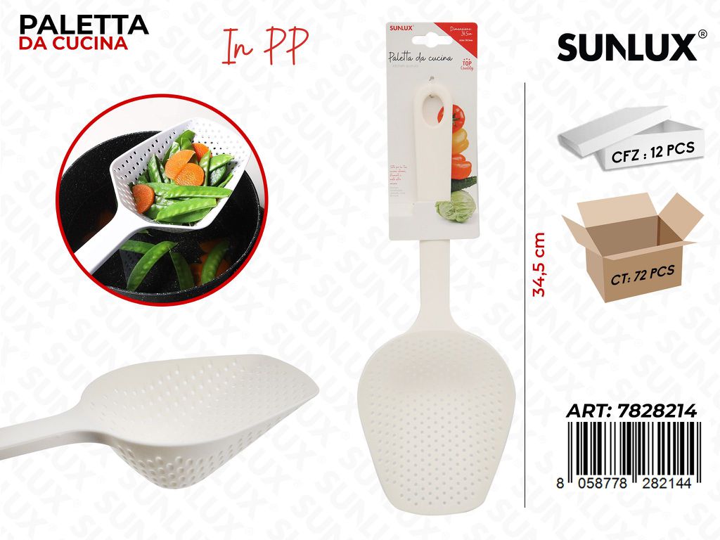 Sunlux Paletta da Cucina Forata in Pp 34.5CM