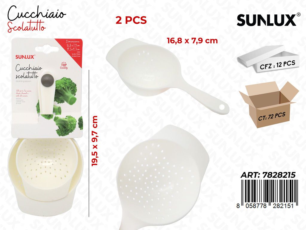 Sunlux Cucchiaio Scolatutto 2PCS Mis. Ass.