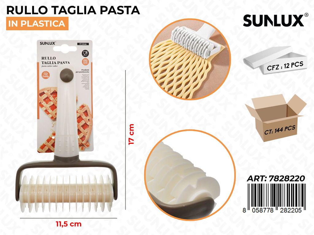 Sunlux Rullo Taglia Pasta in Plast. 11.5*17CM