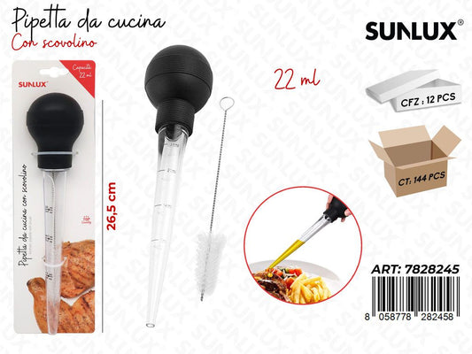 Sunlux Pipetta Cucina c/ Sondino 22ML 26.5CM