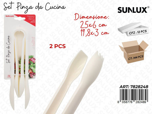 Sunlux Set Pinza da Cucina 2PCS Ass.
