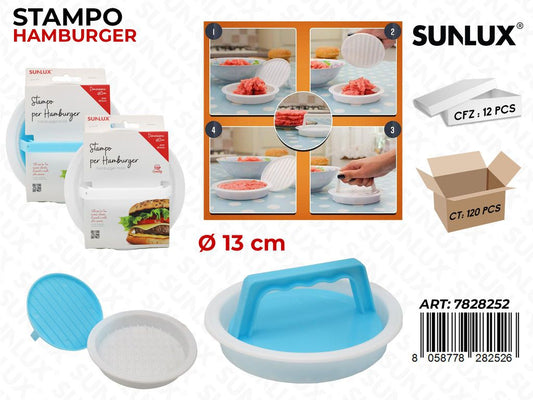 Sunlux Stampo per Hamburger D.13CM