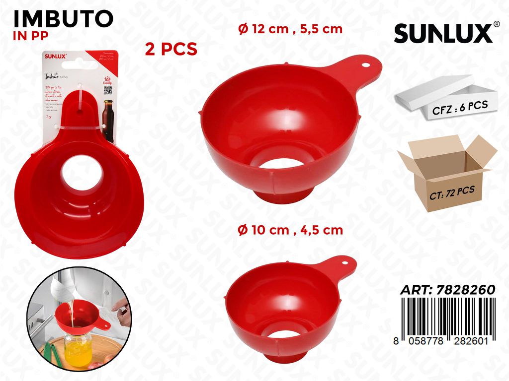 Sunlux Imbuto in Pp 2PCS 10*4.5CM