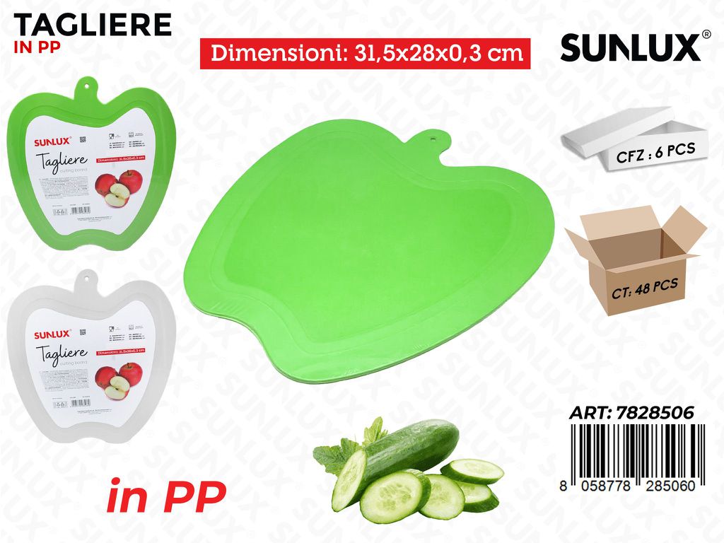 Sunlux Tagliere Pp 31.5*28*0.3CM Ass.