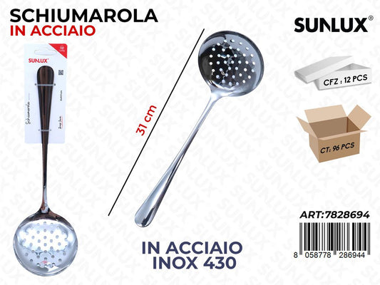 Sunlux Schiumarola Acc.inox 430 31CM