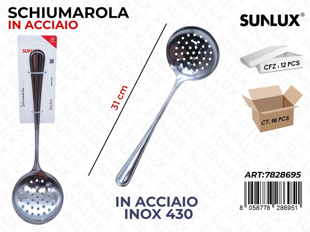 Sunlux Schiumarola Acc.inox 430 31CM