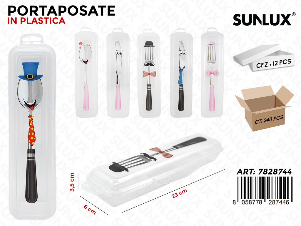 Sunlux Portaposate in Plastica Ass. 23*6*3.5CM