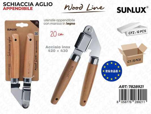 Sunlux Wood L. Schiaccia Aglio Acc. 420/430 20CM