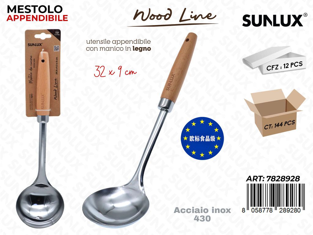 Sunlux Wood L. Mestolo ACC.430 32*9CM