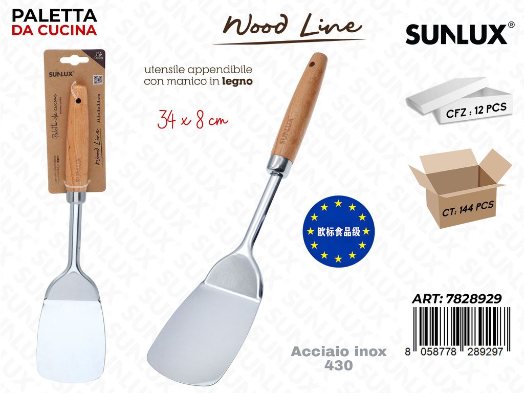 Sunlux Wood L. Paletta da Cucina ACC.430 34*8CM