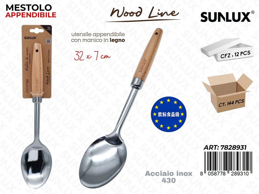 Sunlux Wood L. Mestolo ACC.430 32*7CM