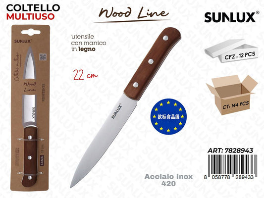 Sunlux Wood L. Coltello ACC.420 22CM