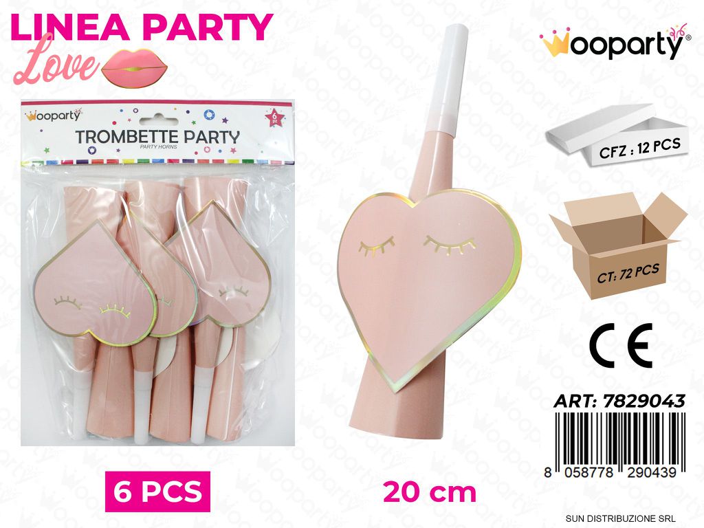 L. LOVE TROMBETTE 6PCS 20CM /PZ DA 12**