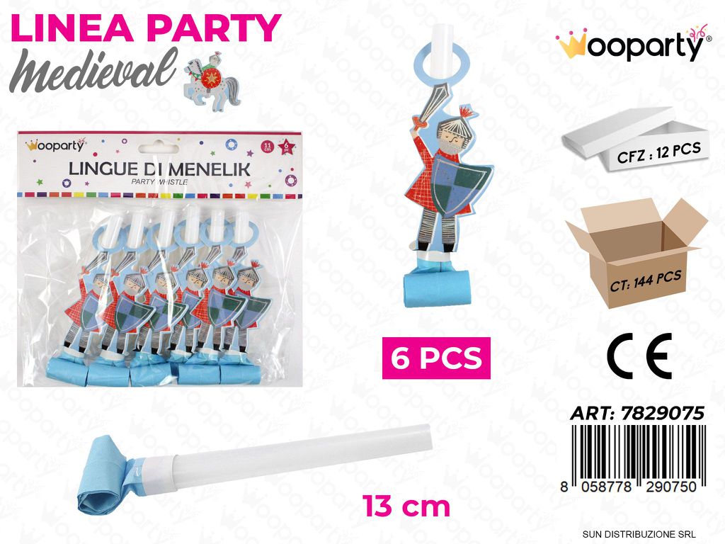 L. MEDIEVAL LINGUE DI MENELIK 6PCS 13CM /PZ DA 12**