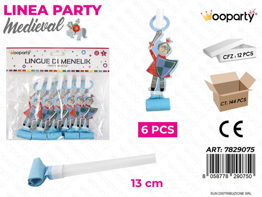 L. MEDIEVAL LINGUE DI MENELIK 6PCS 13CM /PZ DA 12**