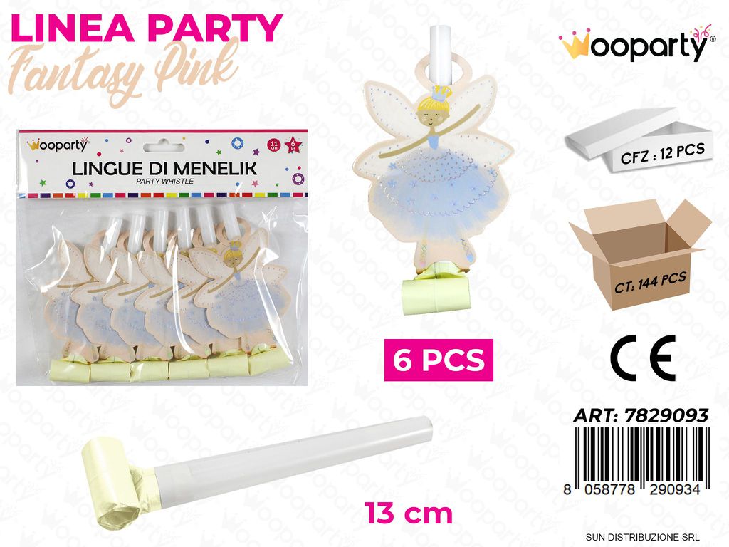 L. FIABE LINGUE DI MENELIK 13CM 6PCS /PZ DA 12**