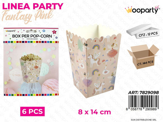 L. FIABE BOX POP-CORN 8*14CM 6PCS /PZ DA 12**