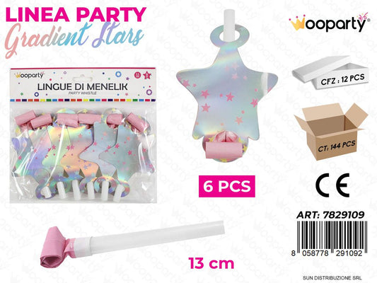 L. GRADIENT STARS LINGUE DI MENELIK 13CM 62PCS /PZ DA 12**