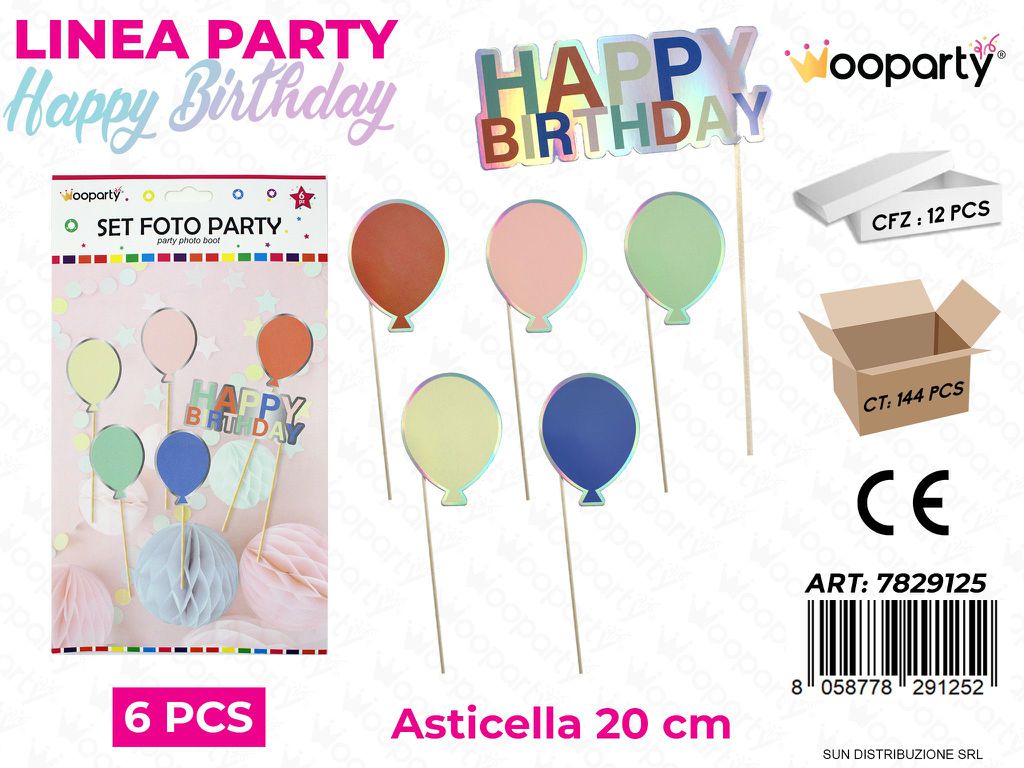L. BUON COMPL. SET FOTO 6PCS 20CM /PZ DA 12**