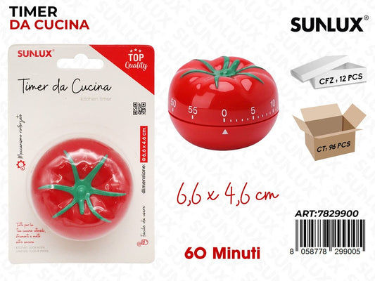 Sunlux Timer da Cucina 60MIN. 6.6*4.6CM