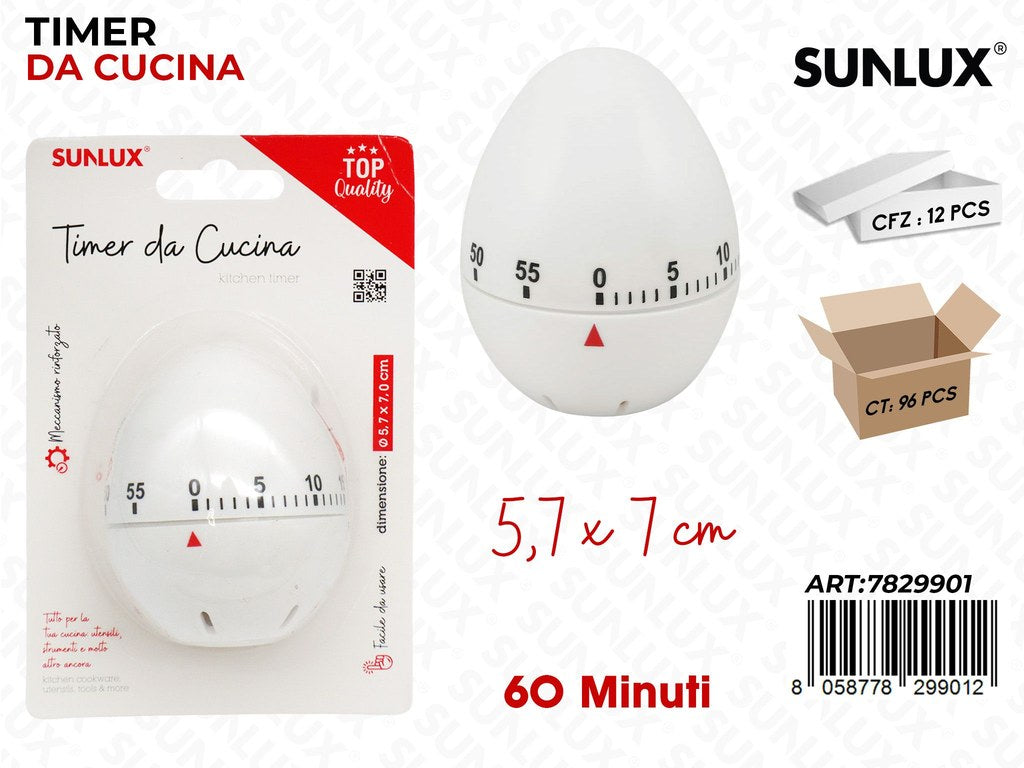 Sunlux Timer da Cucina 60MIN. 5.7*7CM
