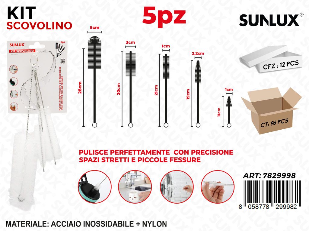 KIT SCOVOLINO ACC. 5PCS MIS. ASS.