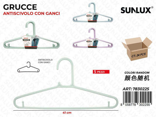 Sunlux Grucce Antiscivolo Ass. 5PCS 41CM