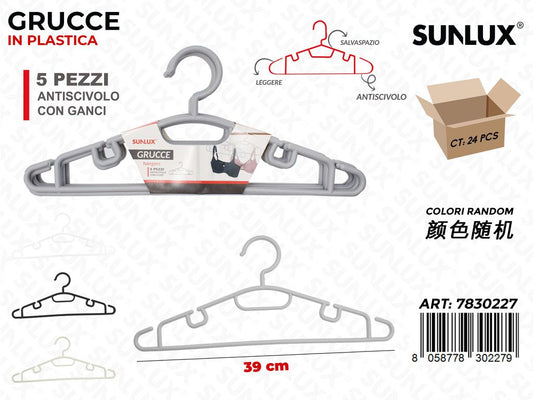 Sunlux Grucce Plast. Ass. 5PCS 39CM