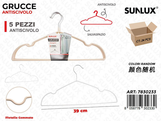 Sunlux Grucce Antiscivolo Ass. 5PCS 39CM